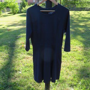 Dairy Fuentes “Indigo Mood” (Navy blue) Skater Dress, Size L.